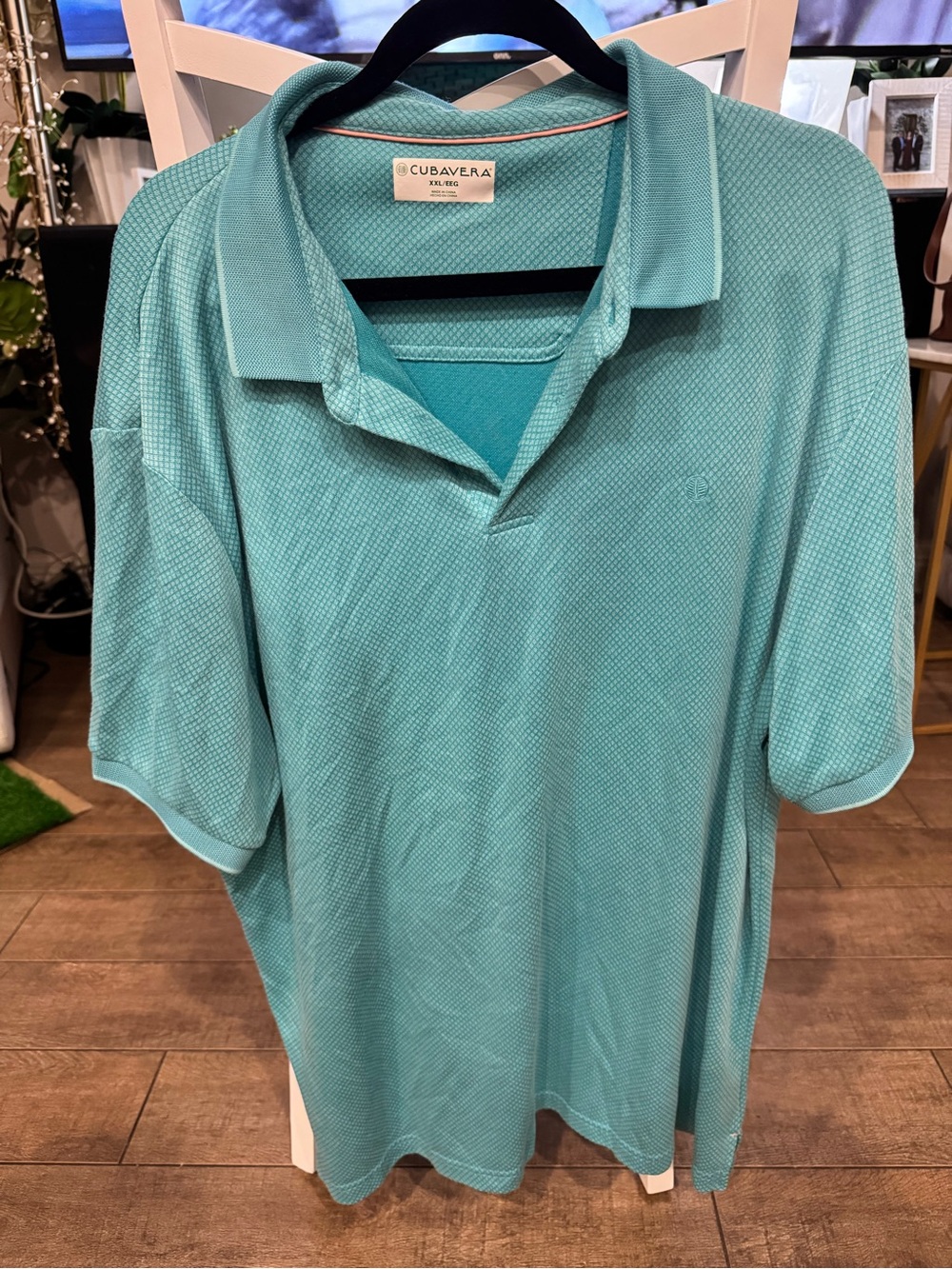 Cubavera Men’s Teal Polo Shirt